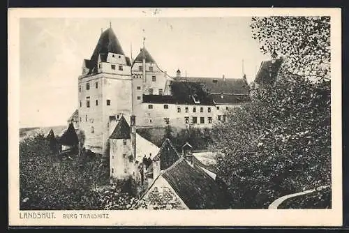 AK Landshut, an der Burg Trausnitz