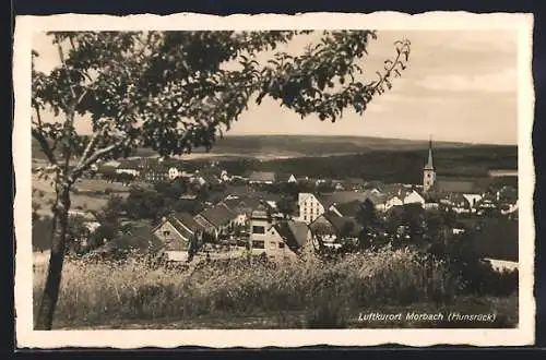 AK Morbach /Hunsrück, Gesamtansicht von einer Anhöhe aus