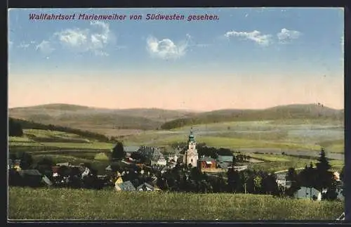 AK Marienweiher, Ortsansicht von Südwesten