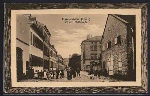 AK Germersheim / Pfalz, Obere Orffstrasse mit Kindern