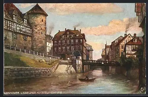 AK Hannover, Leineufer mit Beguinenturm