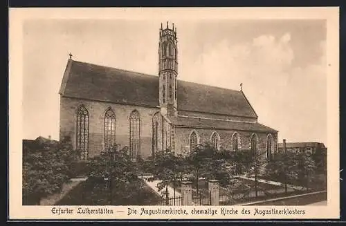 AK Erfurt, die Augustinerkirche, ehemalige Kirche des Augustinerklosters