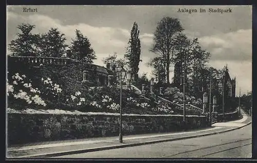 AK Erfurt, Partie an den Stadtparkanlagen