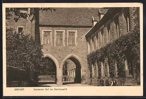 AK Erfurt, Vorderer Hof im Martinsstift