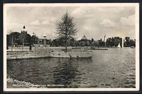 AK Hannover, Promenadenweg am Maschsee