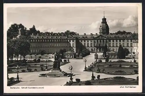 AK Karlsruhe, Schloss Landesmuseum