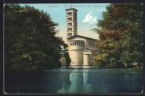 AK Potsdam, Friedenskirche bei Sanssouci