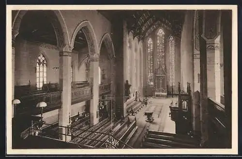 AK Erfurt, Augustinerkirche, Ostseite mit dem alten Altar, an dem Luther sein Gelübte abgelegt hat