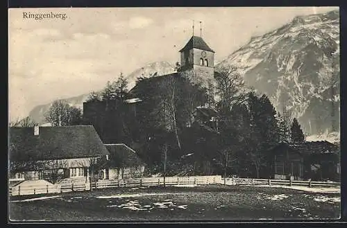 AK Ringgenberg, Teilansicht mit Kirche