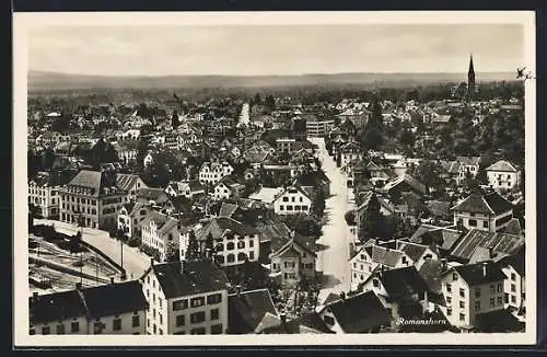 AK Romanshorn, Gesamtansicht aus der Vogelschau