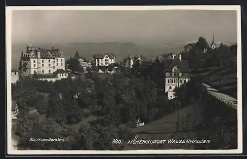 AK Walzenhausen, Panorama mit Strassenpartie