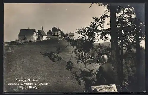 AK Oberegg, St. Anton, Gasthaus und Pension zum Alpenhof