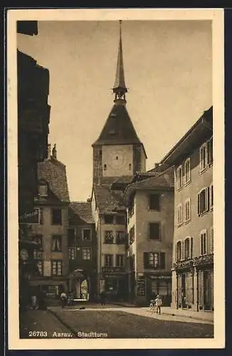 AK Aarau, Stadtturm mit Geschäften