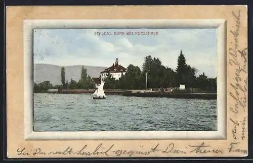 AK Rorschach, Schloss Horn mit Segelboot