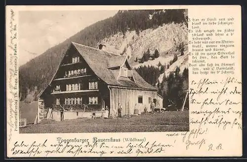 AK Toggenburg, Toggenburger Bauernhaus