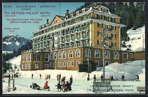 AK Adelboden, Nevada-Palace Hotel im Winter