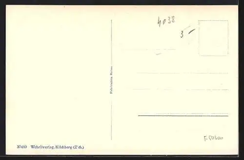 AK Andermatt, Teilansicht mit Kirche