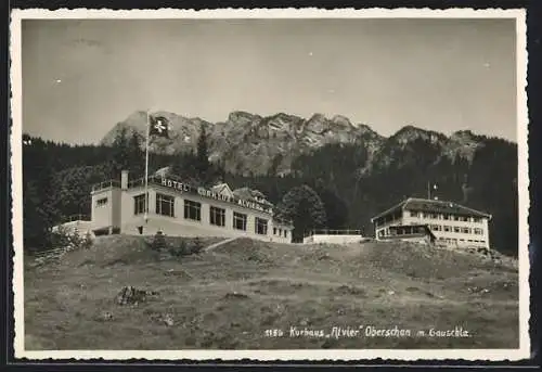 AK Oberschan, Kurhaus Alvier mit Gauschla