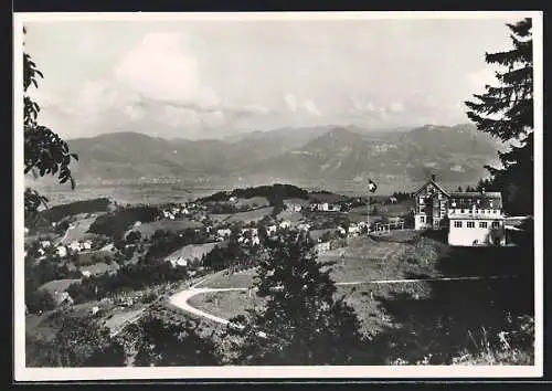 AK Walzenhausen, Evangelisches Erholungsheim Sonneblick mit Panorama