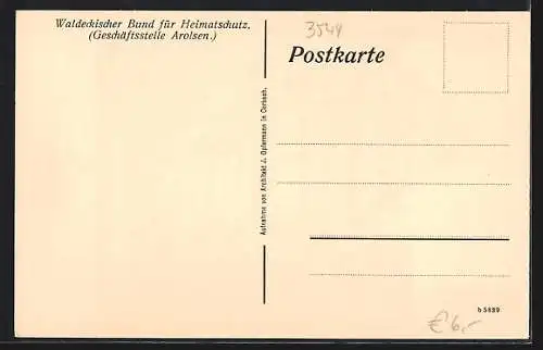 AK Nieder-Werbe, Fränkisches Bauernhaus