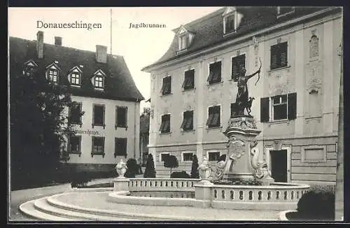 AK Donaueschingen, Jagdbrunnen