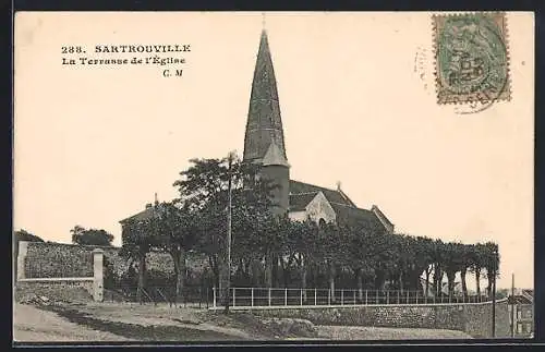 AK Sartrouville, La Terrasse de l'Eglise