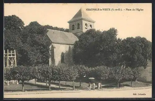 AK Neauphle-le-Vieux, Place de l'Eglise