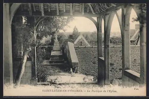 AK Saint-Leger-en-Yvelines, Le Portique de l`Eglise