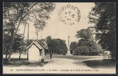 AK Saint-Germain-en-Laye, La Foret, Carrefour de la Croix de Noailles