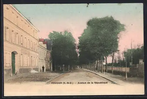 AK Houdan /S.-et-O., Avenue de la Republique