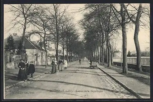 AK Houdan /S.-et-O., Avenue de la Republique