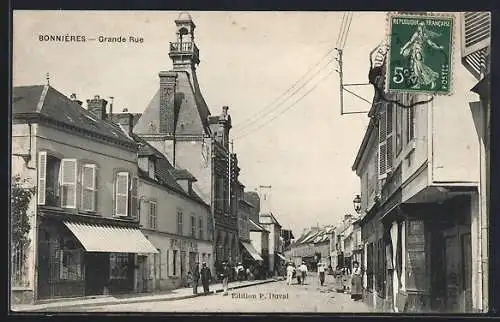 AK Bonnières, Grande Rue