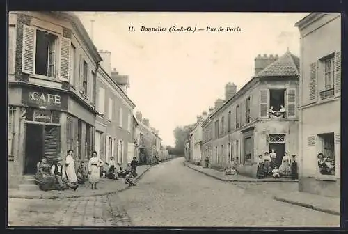 AK Bonnelles /S.-et-O., Rue de Paris