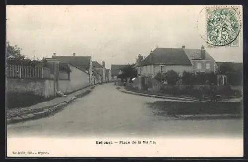 AK Behoust, Place de la Mairie