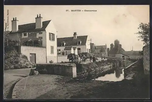 AK Mantes, Chantereine, Pferdegespann