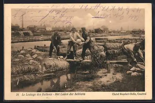 AK Het Laden der hekkens, Flachsanbau