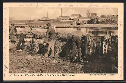 AK Den Bak in`t Water laten, Flachsanbau