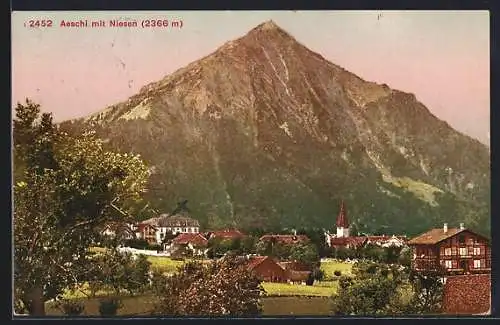 AK Aeschi, Ortsansicht mit Niesen