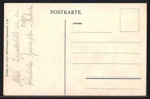 AK Lauenstein / Hameln, Ortsansicht von einer Anhöhe