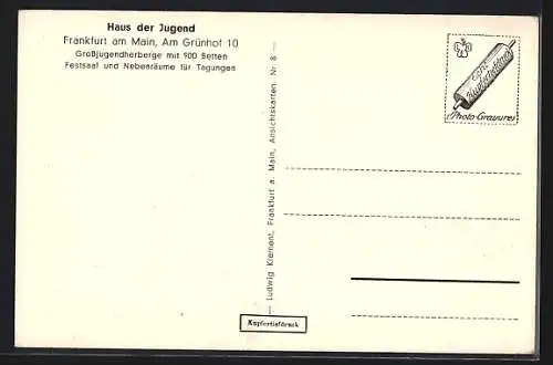 AK Frankfurt-Dornbusch, Haus der Jugend, Tagesraum, Am Grünhof 10