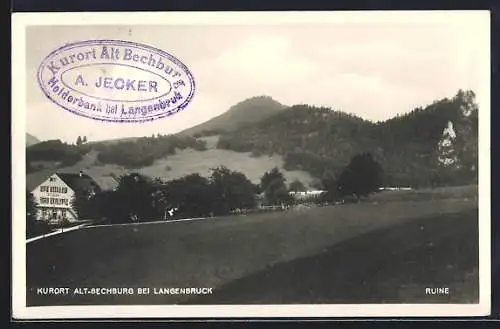 AK Holderbank /SO, Alt-Bechburg, Hotel Alt Bechburg A. Jecker und Ruine