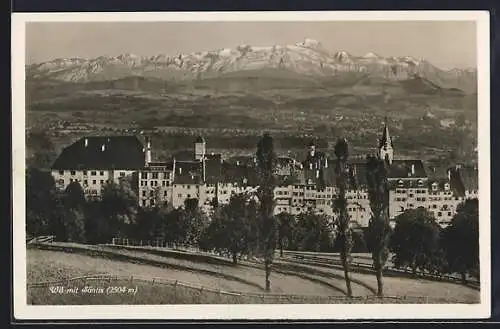 AK Wil, Panoramaansicht mit Säntis