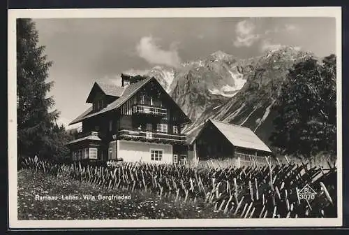 AK Ramsau / Reichenhall, Villa Bergfrieden