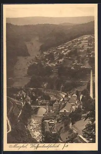 AK Gernsbach / Murgtal, Weissenbach-Fabrik aus der Vogelschau