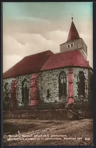 AK Waldeck / Hessen, Kirche aus dem 9. Jahrhundert