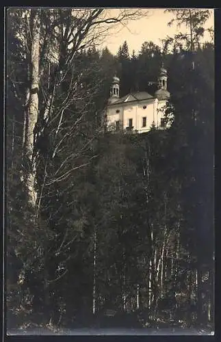 AK Ramsau / Berchtesgaden, Blick auf die Kunterweg-Kirche