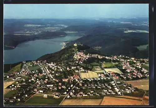 AK Waldeck / Hessen, Ansicht mit Schloss und Edersee