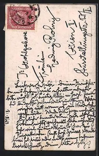 AK Im Atelier, Maler mit seiner Muse