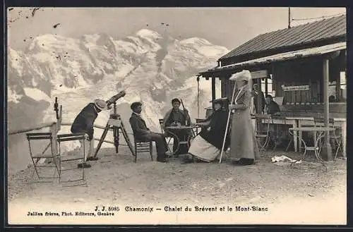 AK Chamonix, Chalet du Brevent et le Mont-Blanc