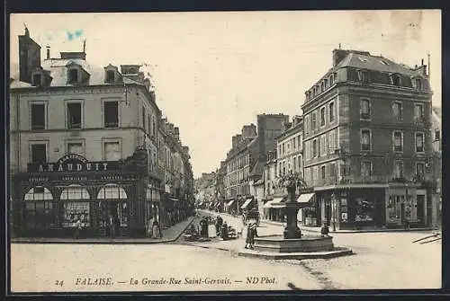 AK Falaise, La Grande-Rue Saint-Gervais